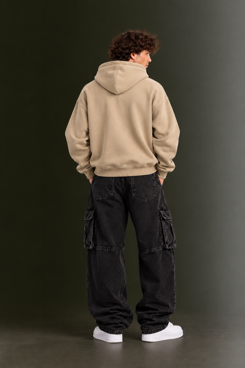 OUTPUFF Unisex Regular Fit Pullover Hoodie with Kangaroo Pocket