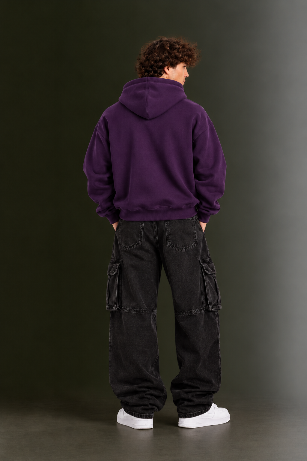 OUTPUFF Unisex Regular Fit Pullover Hoodie with Kangaroo Pocket