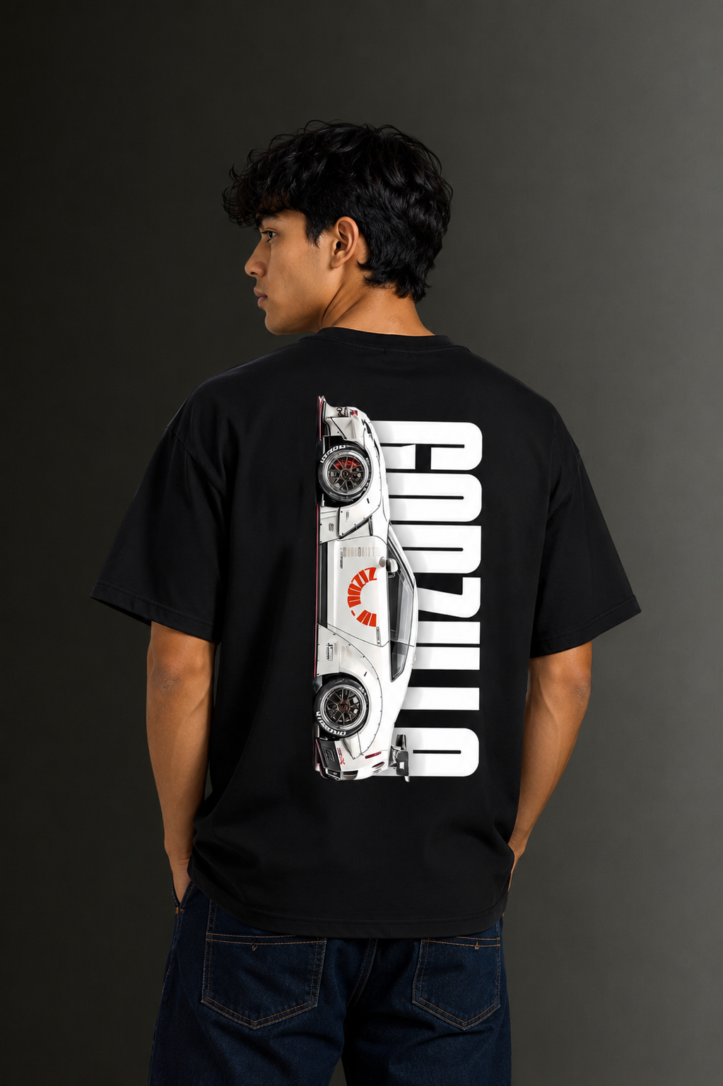 Men's Drop Shoulder Front & Back Printed T-Shirt | Graphic Tee | OUTPUFF