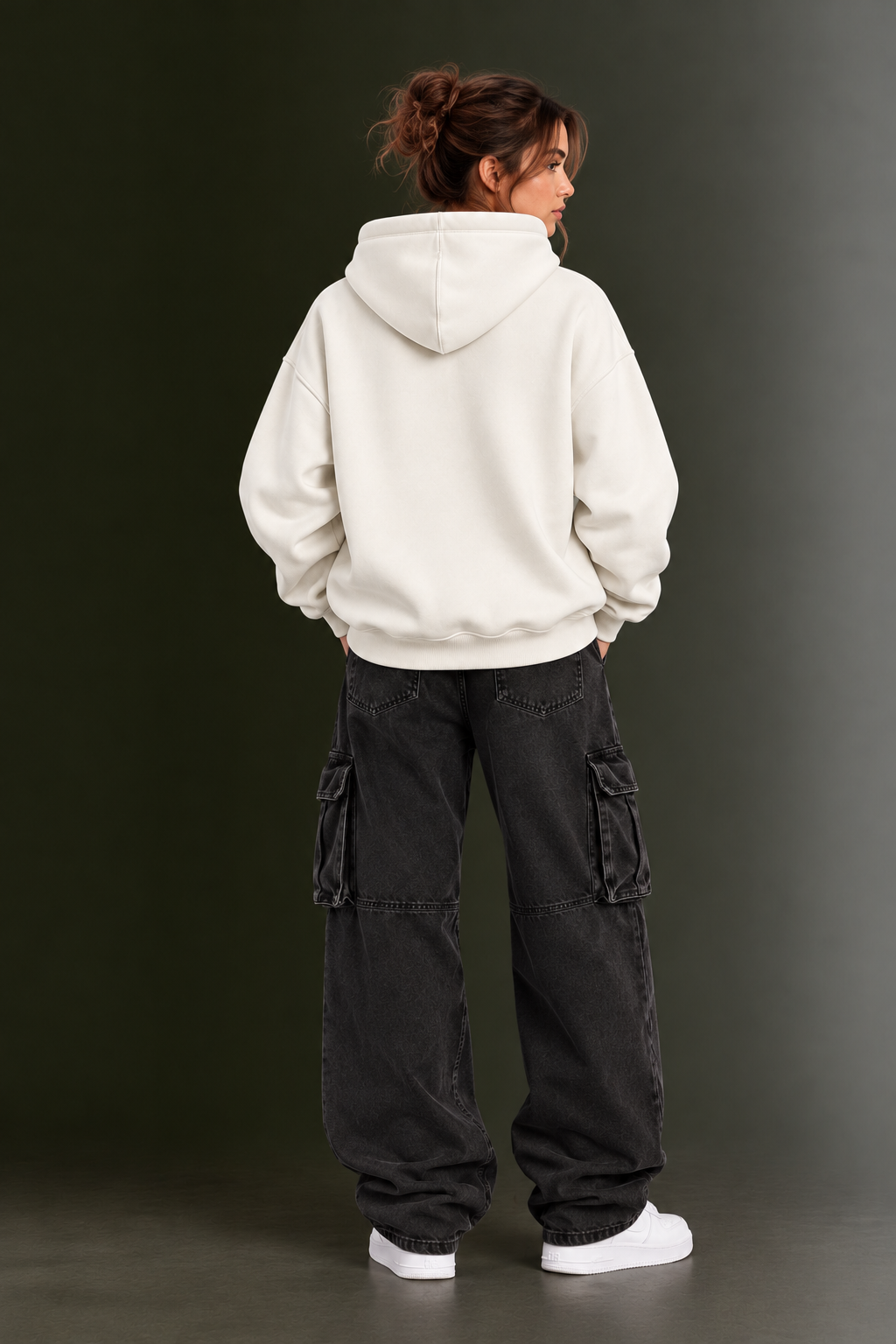 OUTPUFF Unisex Printed Pullover Hoodie with Kangaroo Pocket