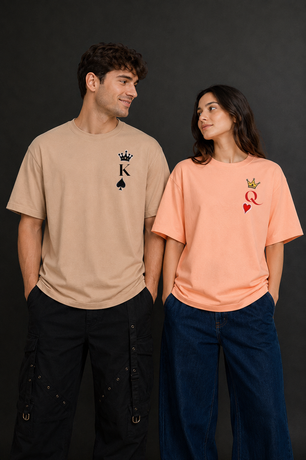 Matching Couple Printed T-Shirts | OUTPUFF