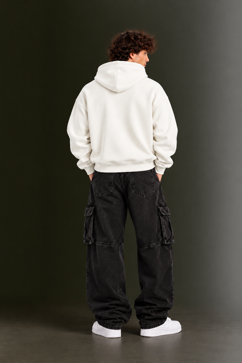 OUTPUFF Unisex Regular Fit Pullover Hoodie with Kangaroo Pocket