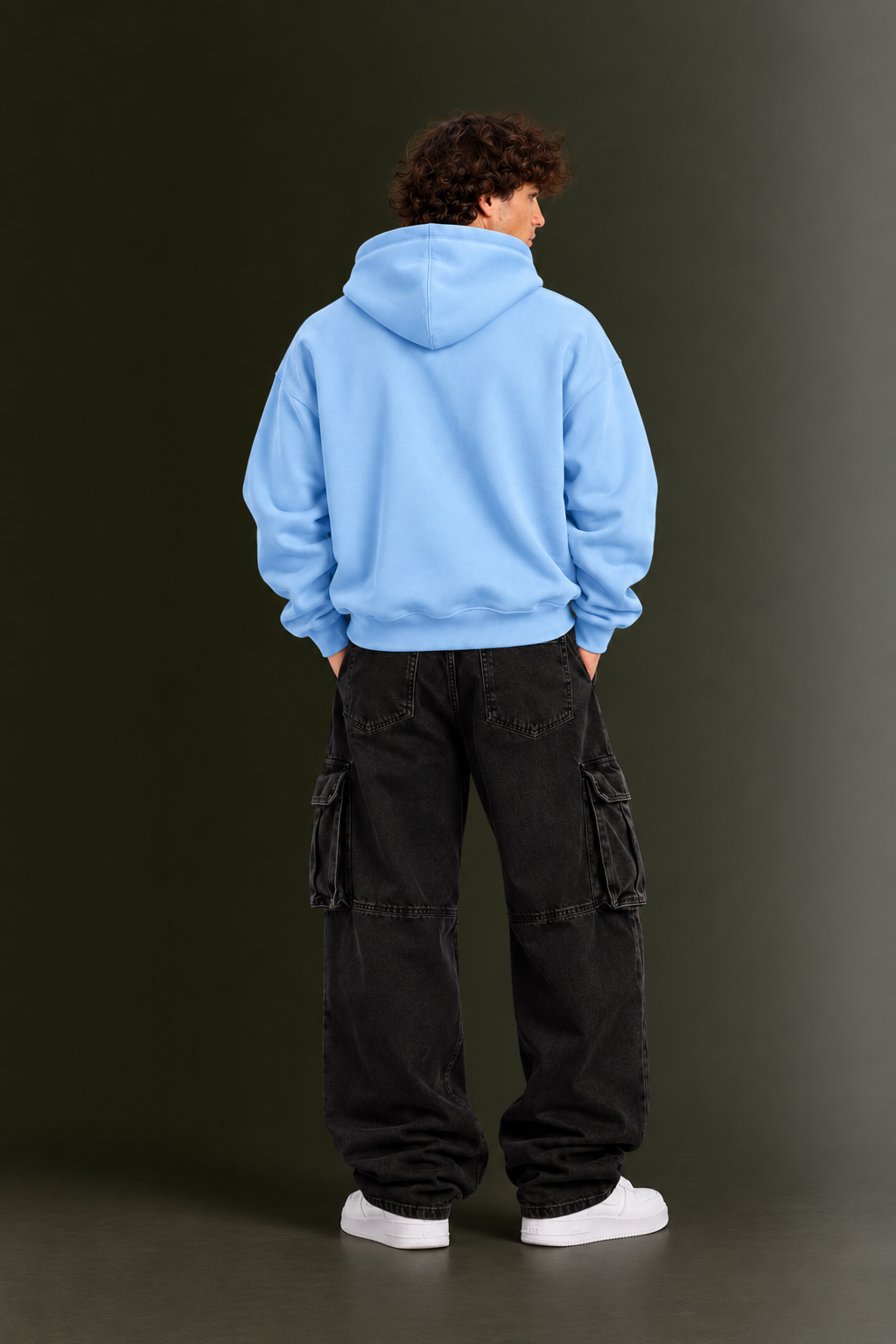 OUTPUFF Unisex Regular Fit Pullover Hoodie with Kangaroo Pocket
