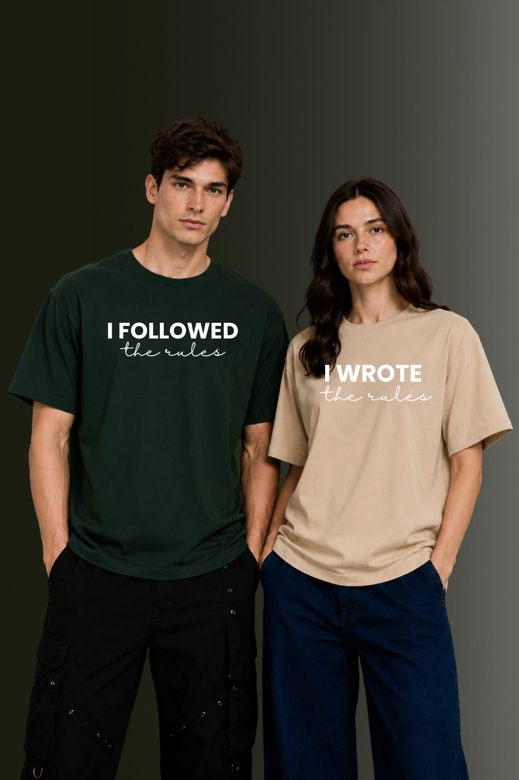 Matching Couple Printed T-Shirts | OUTPUFF