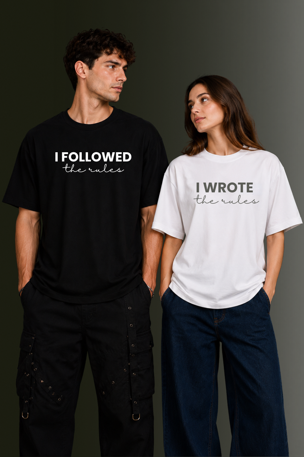 Matching Couple Printed T-Shirts | OUTPUFF