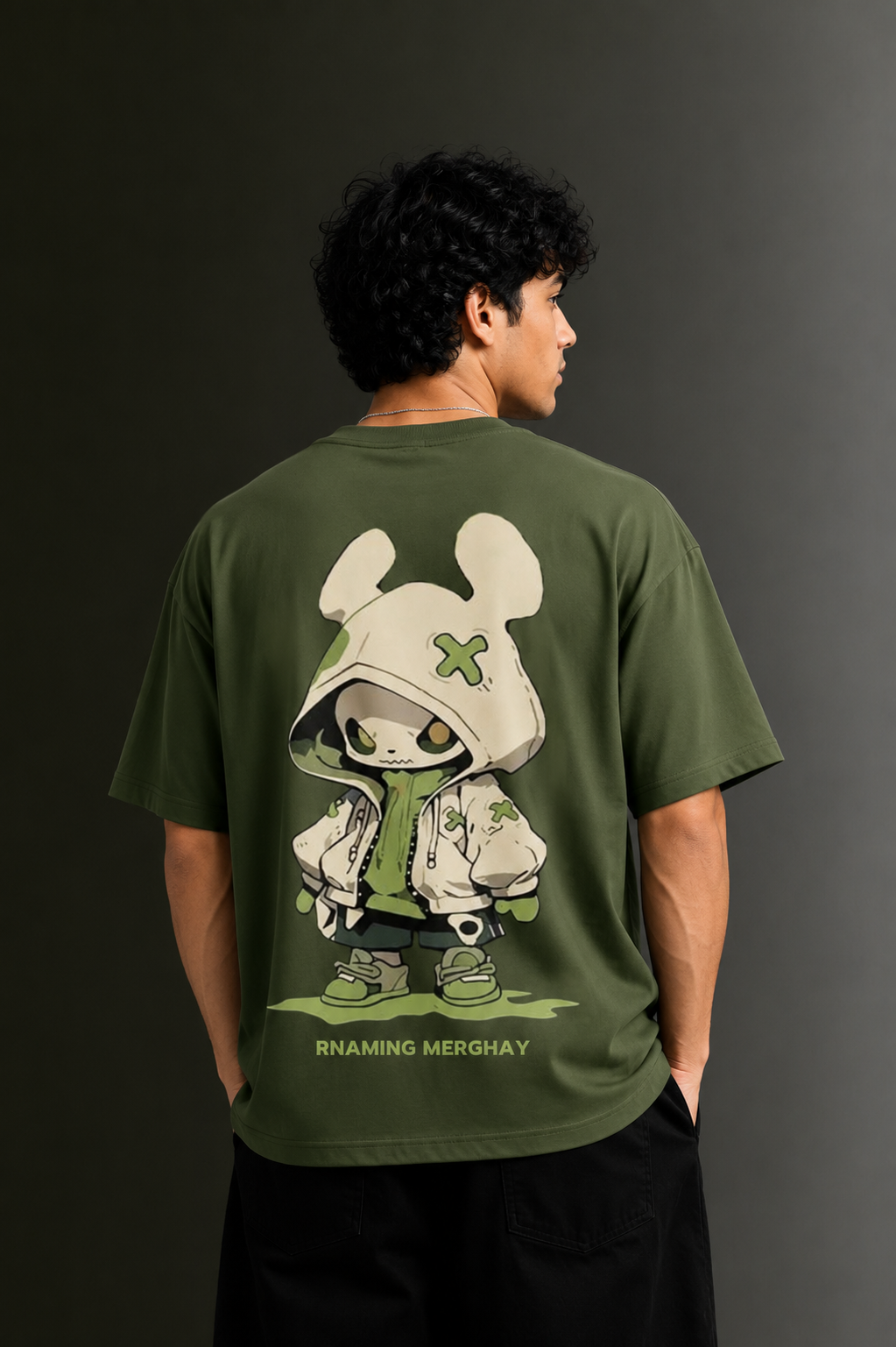 Men's Drop Shoulder Front & Back Printed T-Shirt | Graphic Tee | OUTPUFF
