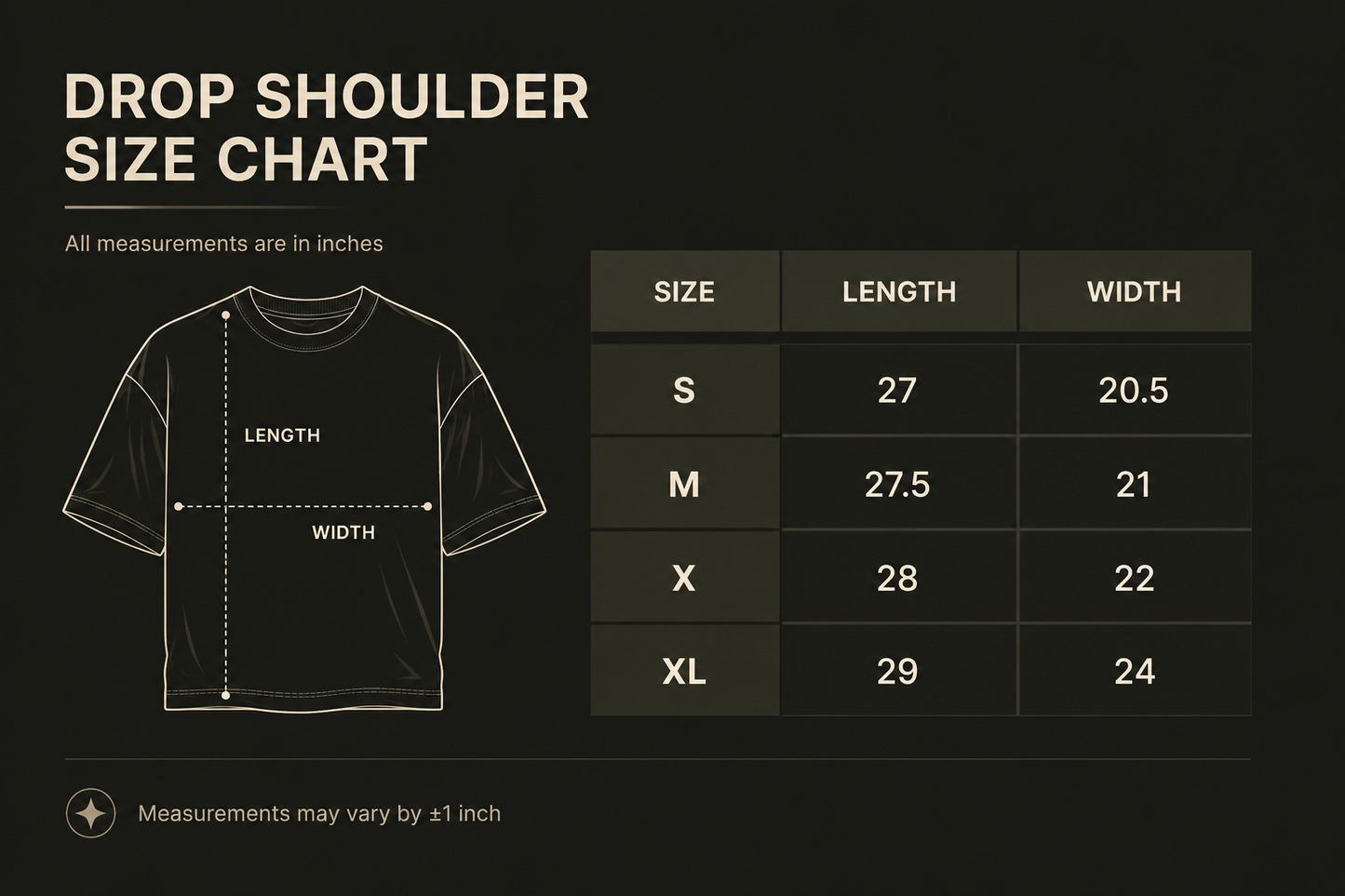 Men's Drop Shoulder Front Printed T-Shirt | Graphic Tee | OUTPUFF