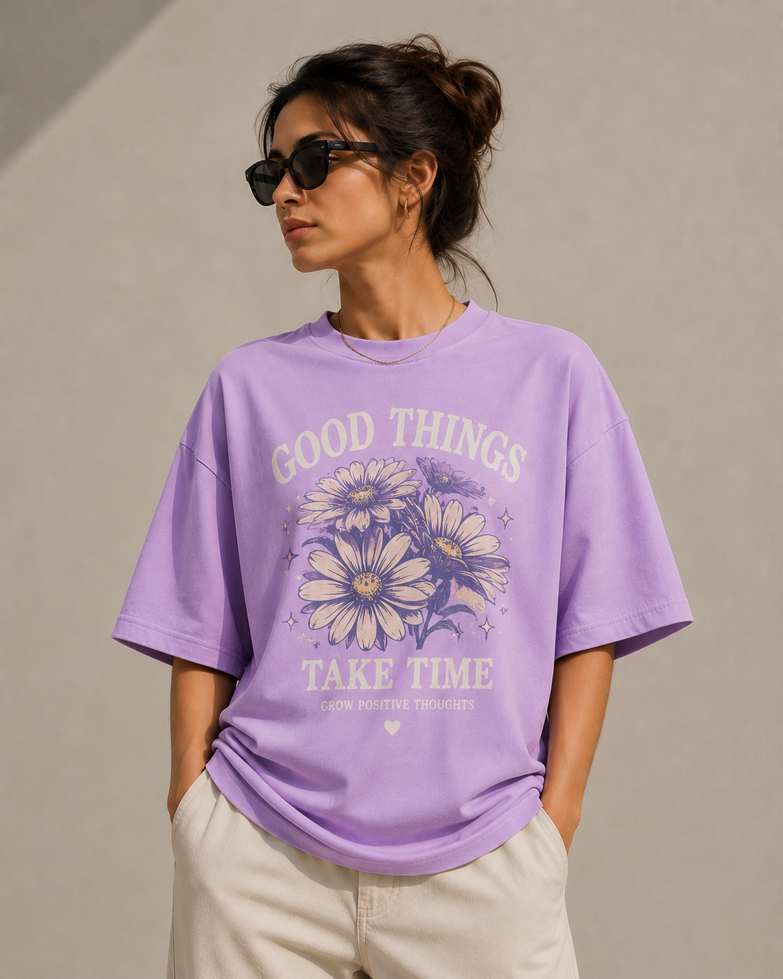 WOMENS DROP SHOULDER T-SHIRT (PRINTED)