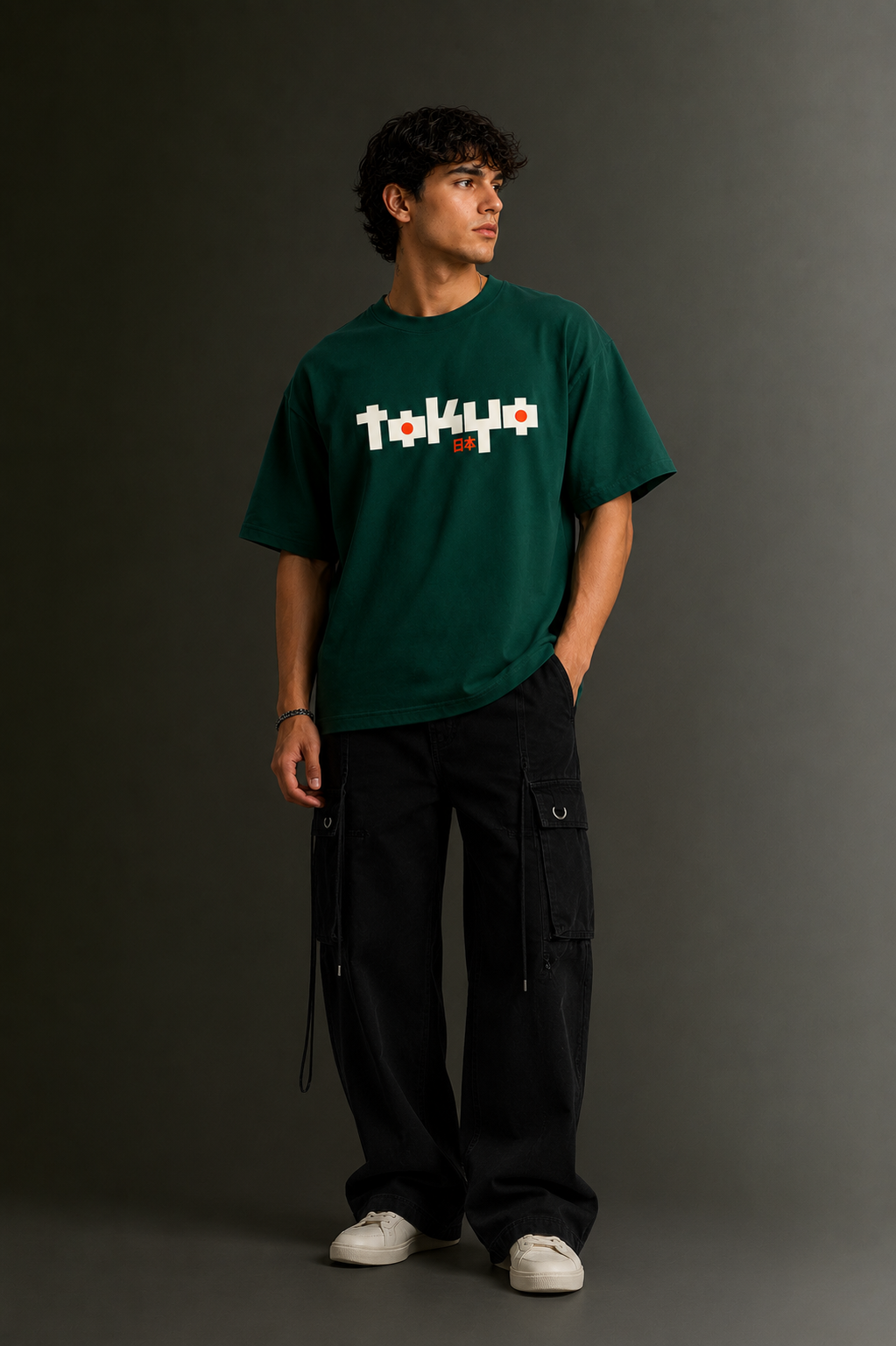 Men's Drop Shoulder Front Printed T-Shirt | Graphic Tee | OUTPUFF