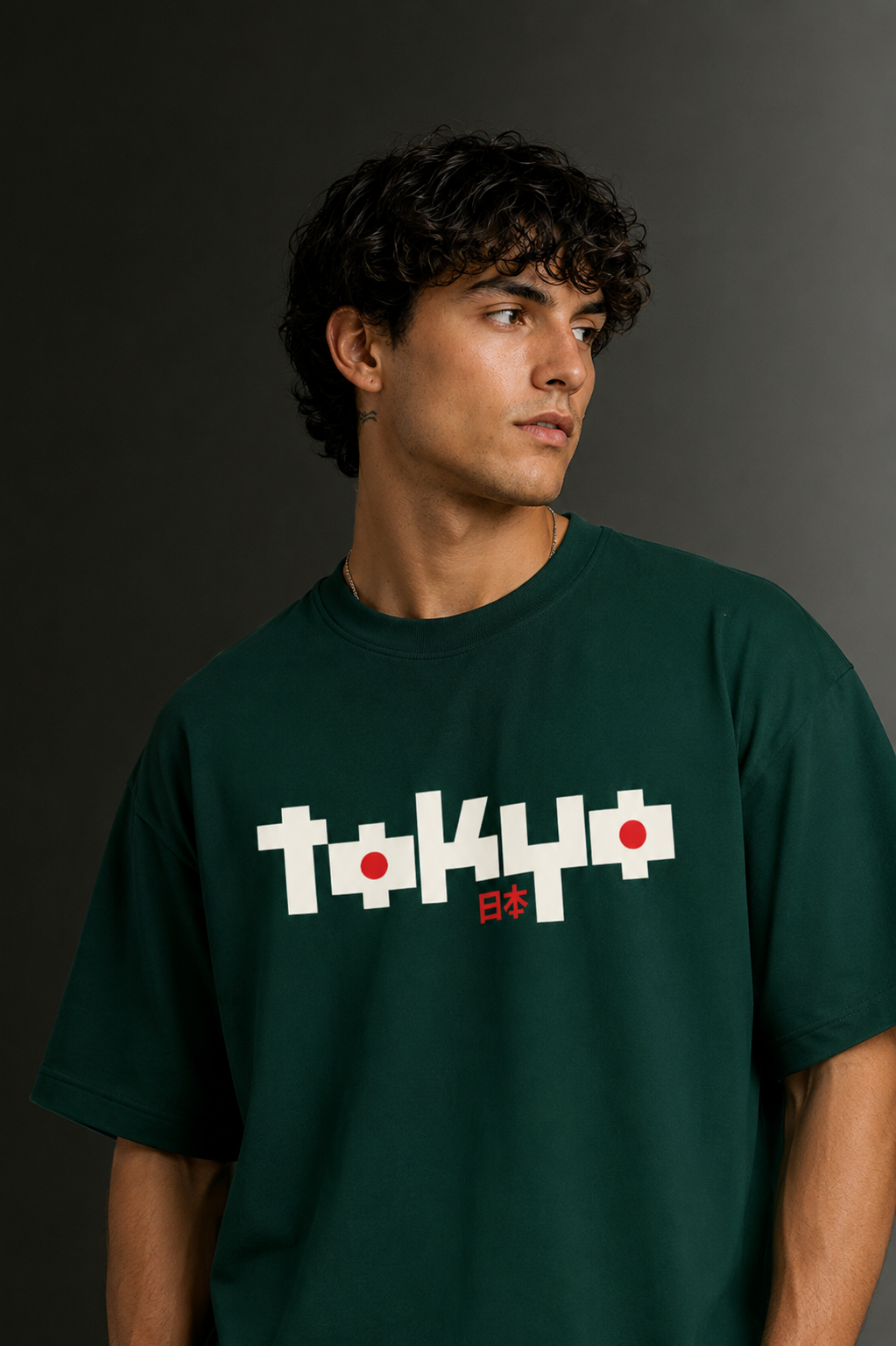 Men's Drop Shoulder Front Printed T-Shirt | Graphic Tee | OUTPUFF