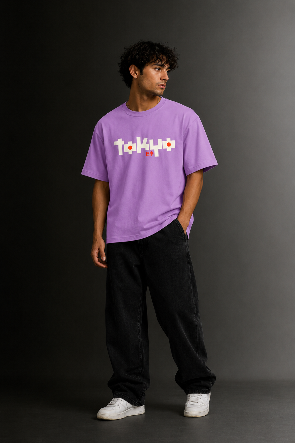 Men's Drop Shoulder Front Printed T-Shirt | Graphic Tee | OUTPUFF