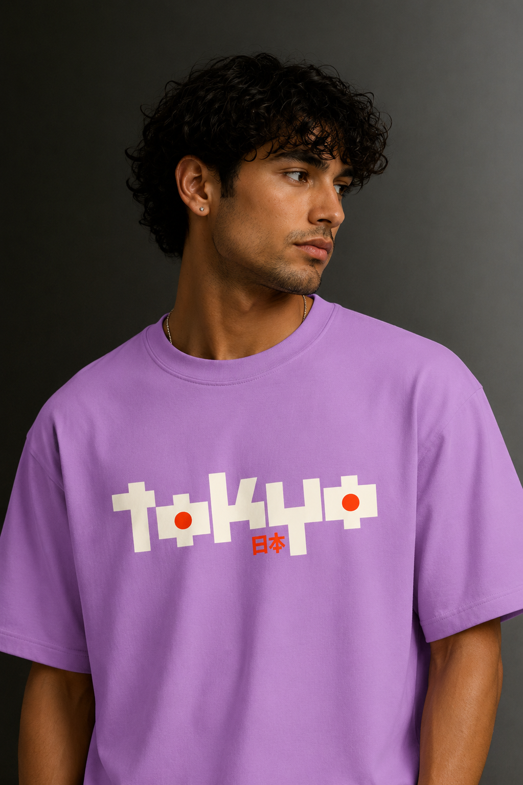 Men's Drop Shoulder Front Printed T-Shirt | Graphic Tee | OUTPUFF