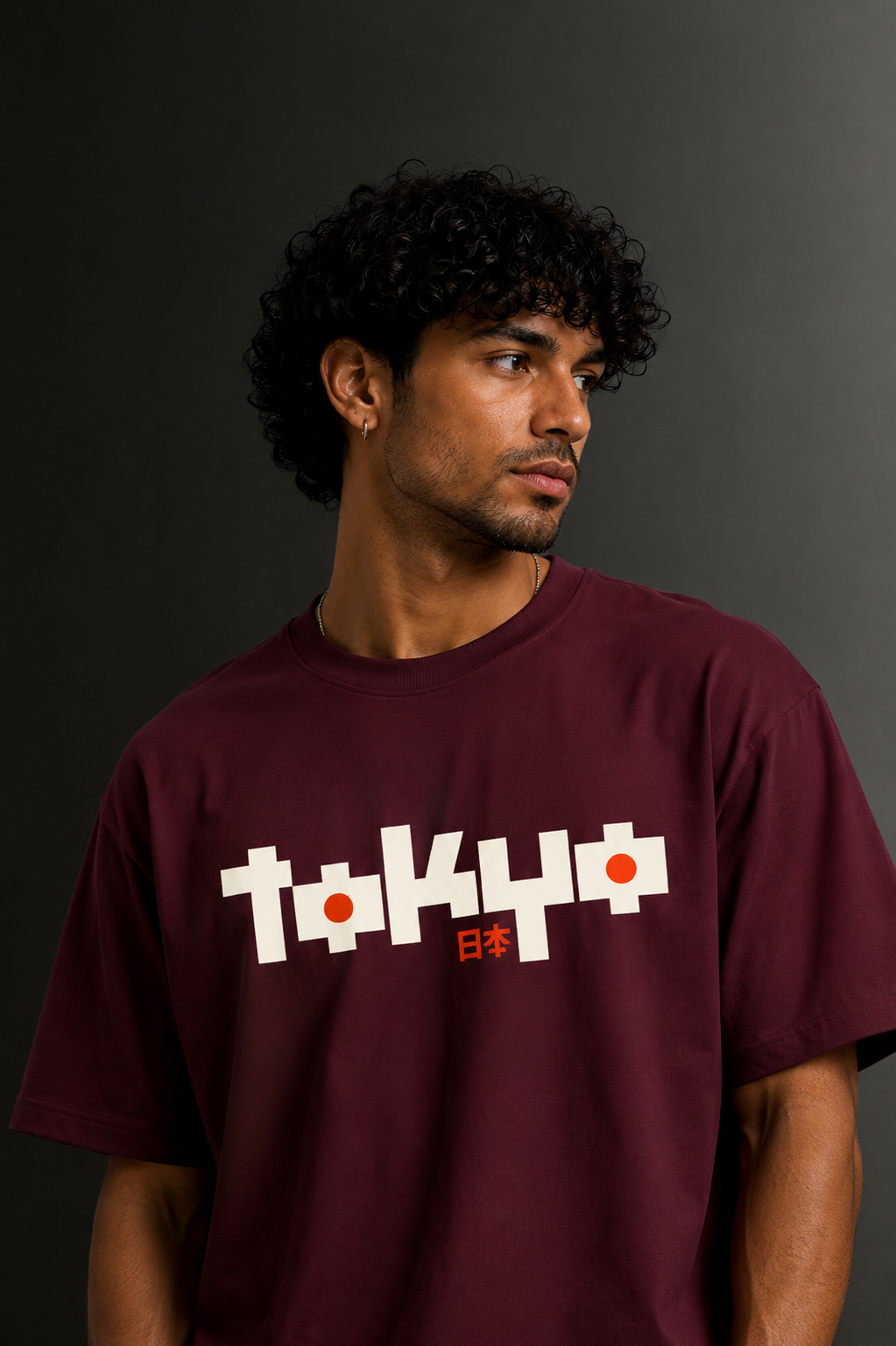 Men's Drop Shoulder Front Printed T-Shirt | Graphic Tee | OUTPUFF