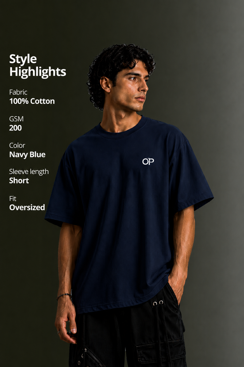 Men's Drop Shoulder Oversized T-Shirt