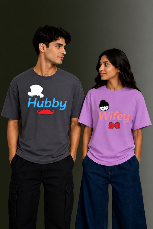 Matching Couple Printed T-Shirts | OUTPUFF