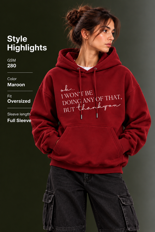 OUTPUFF Unisex Printed Pullover Hoodie with Kangaroo Pocket