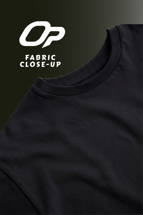 MENS DROP SHOULDER (BLACK)