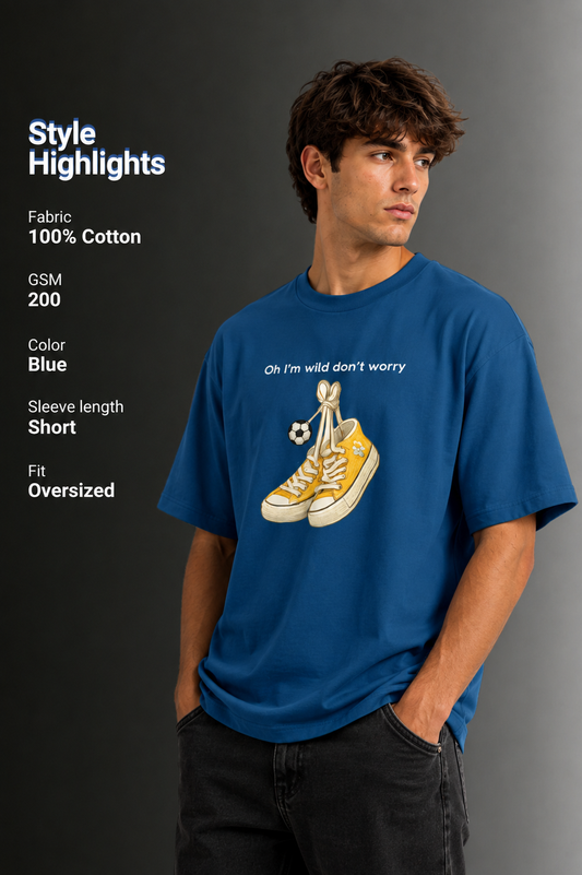 Men's Drop Shoulder Front Printed T-Shirt | Graphic Tee | OUTPUFF