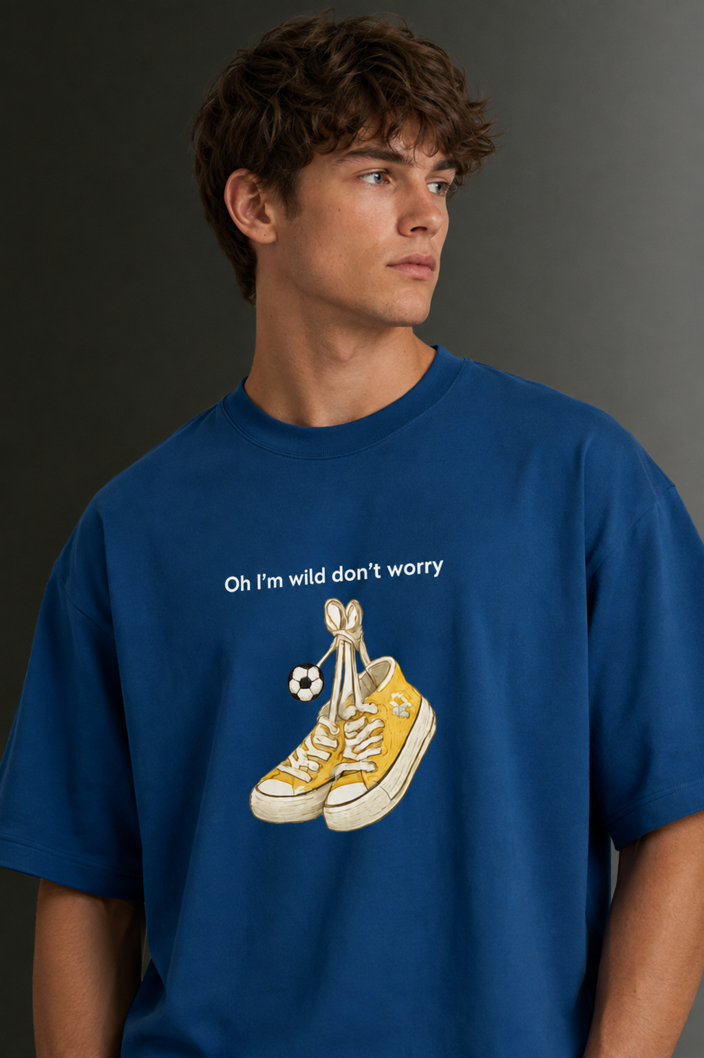 Men's Drop Shoulder Front Printed T-Shirt | Graphic Tee | OUTPUFF