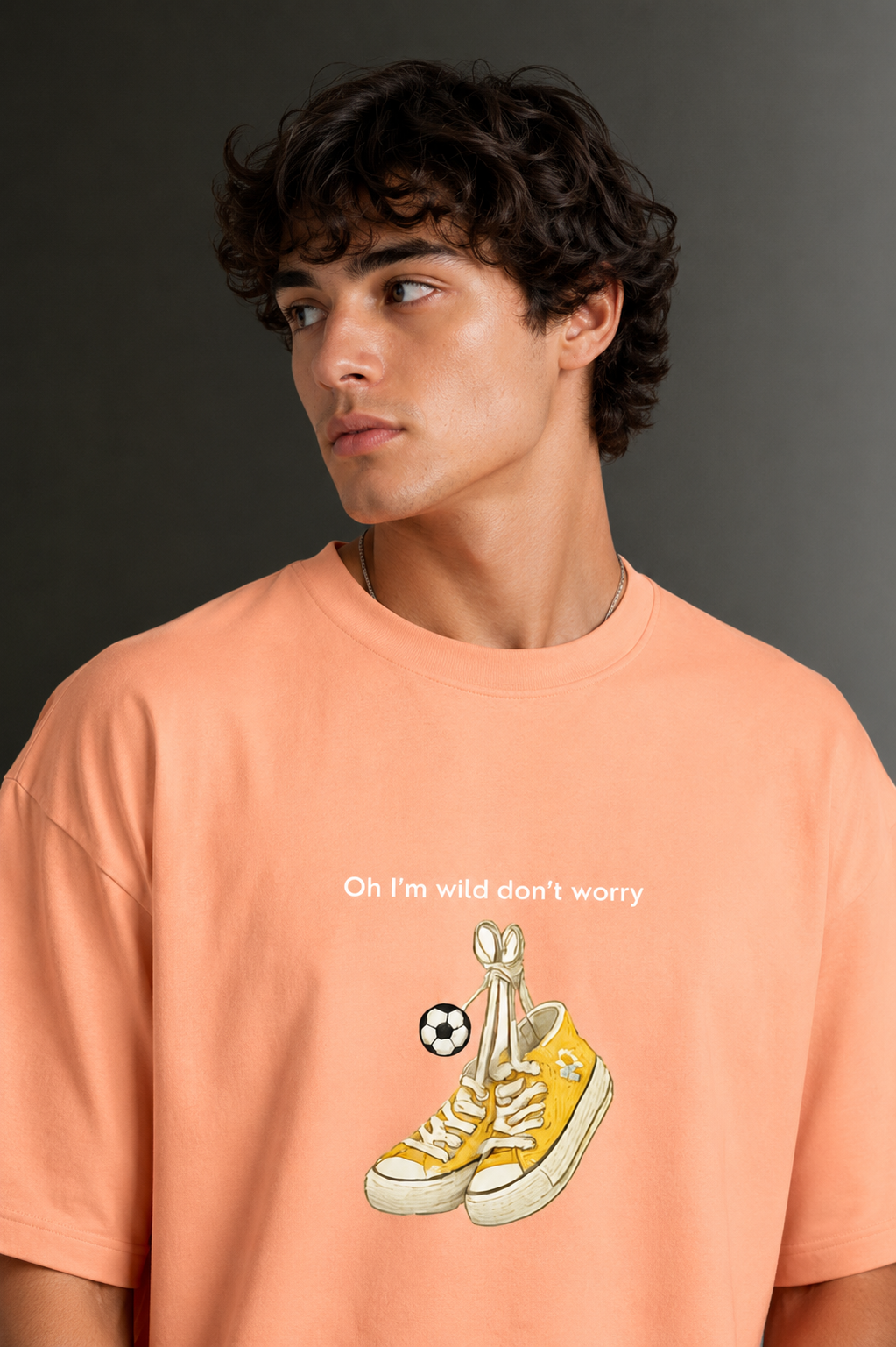 Men's Drop Shoulder Front Printed T-Shirt | Graphic Tee | OUTPUFF