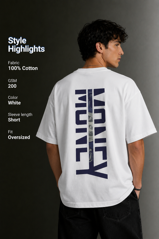 Men's Drop Shoulder Front Printed T-Shirt | Graphic Tee | OUTPUFF