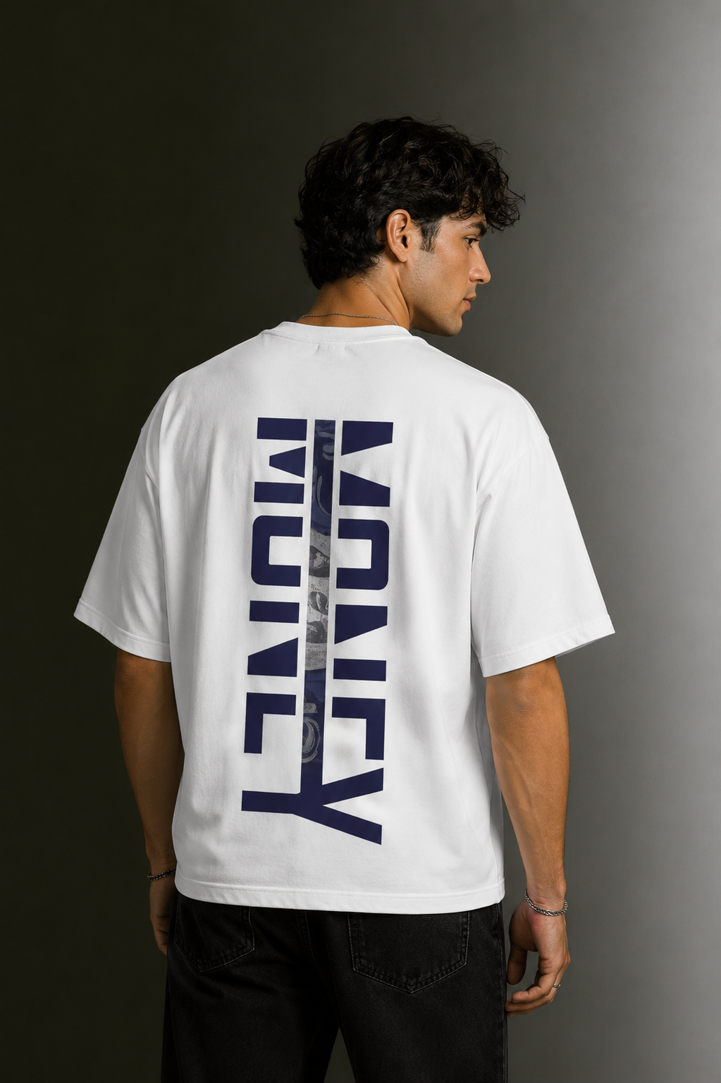 Men's Drop Shoulder Front Printed T-Shirt | Graphic Tee | OUTPUFF