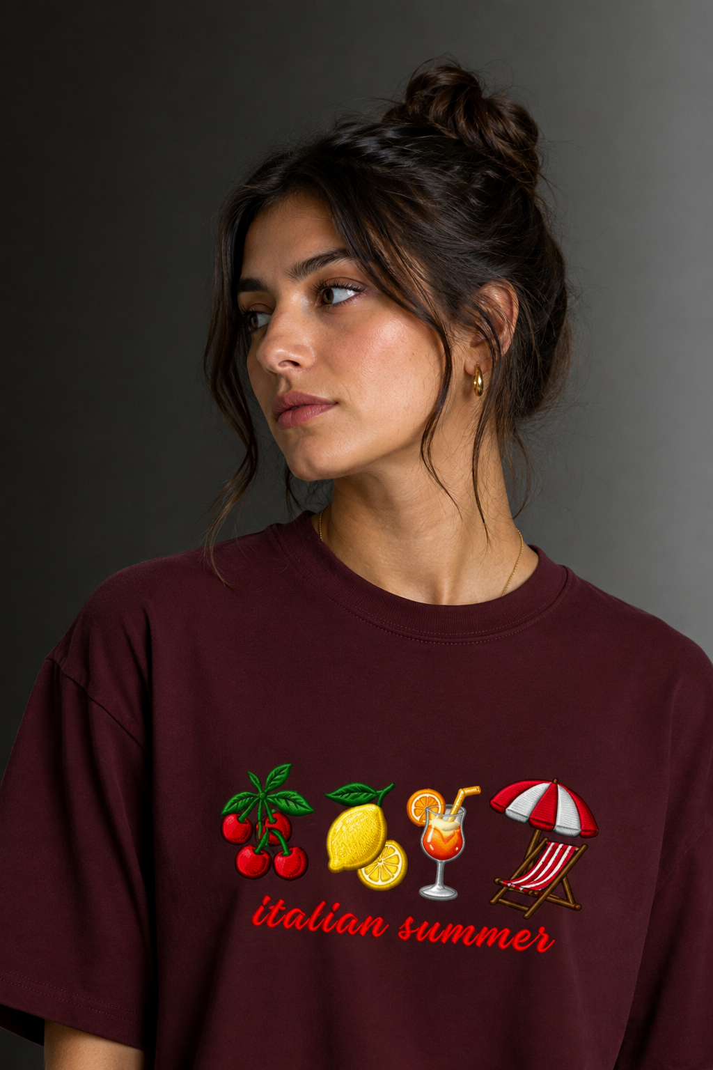 Women Drop Shoulder Front Printed T-Shirt | OUTPUFF
