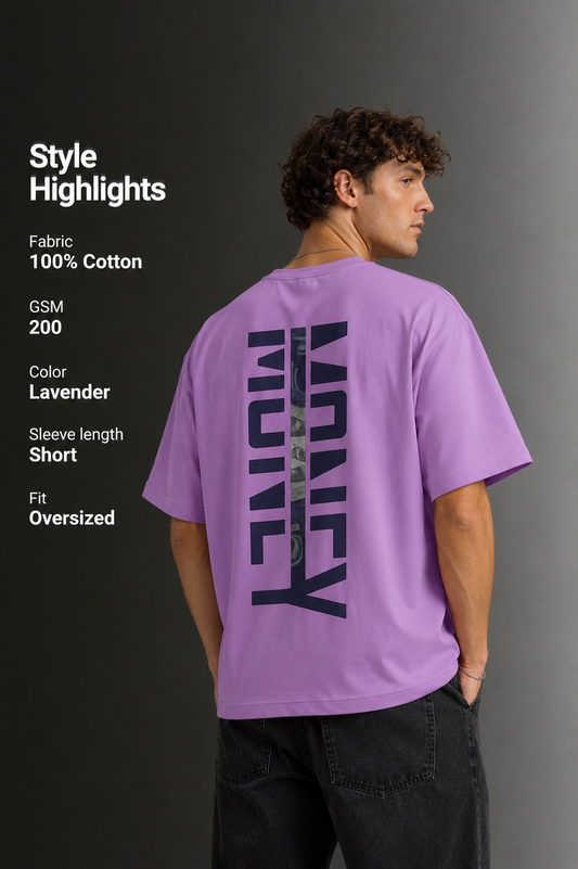 Men's Drop Shoulder Front Printed T-Shirt | Graphic Tee | OUTPUFF