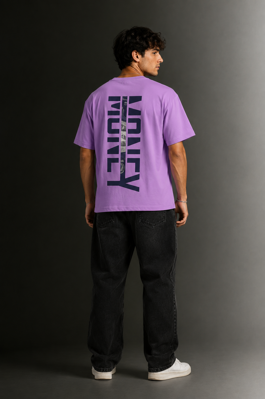 Men's Drop Shoulder Front Printed T-Shirt | Graphic Tee | OUTPUFF