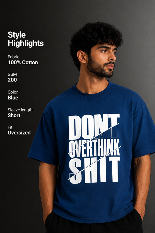 Men's Drop Shoulder Front Printed T-Shirt | Graphic Tee | OUTPUFF