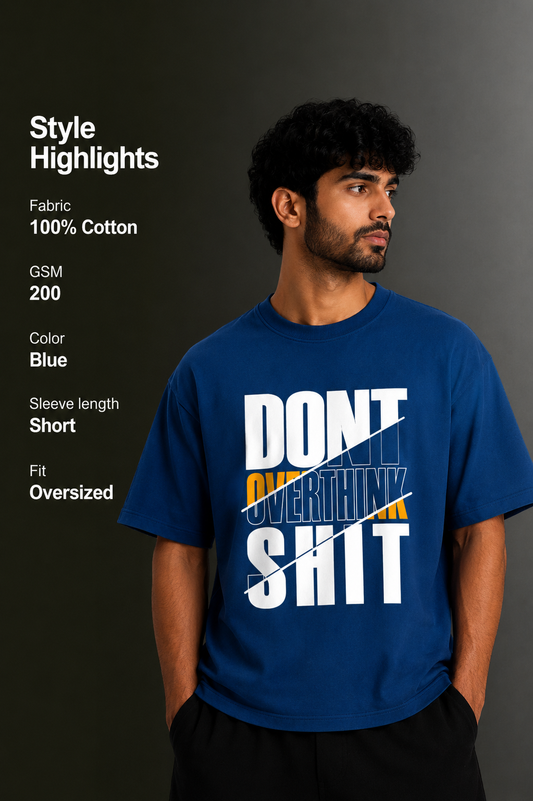Men's Drop Shoulder Front Printed T-Shirt | Graphic Tee | OUTPUFF