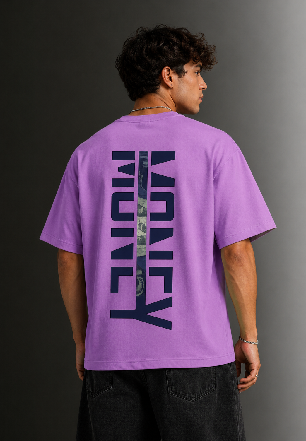 Men's Drop Shoulder Front Printed T-Shirt | Graphic Tee | OUTPUFF