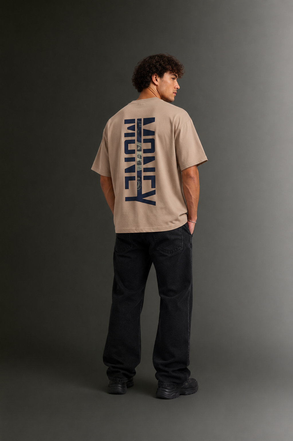 Men's Drop Shoulder Front Printed T-Shirt | Graphic Tee | OUTPUFF