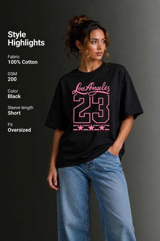 Women Drop Shoulder Front Printed T-Shirt | OUTPUFF