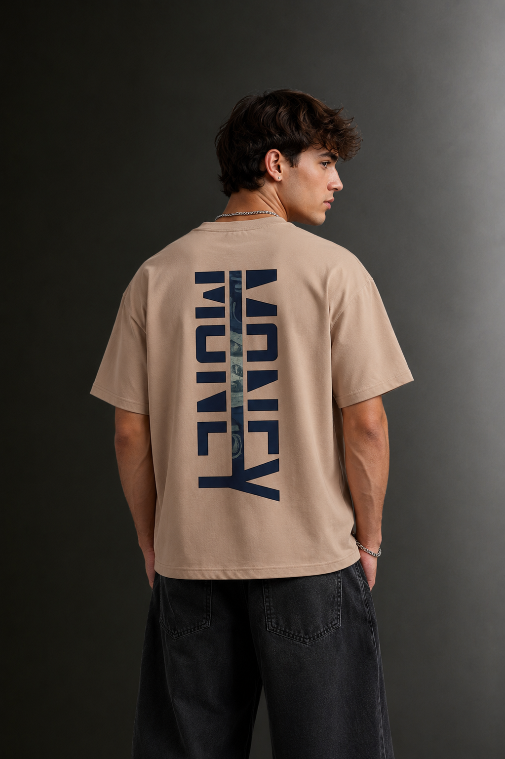 Men's Drop Shoulder Front Printed T-Shirt | Graphic Tee | OUTPUFF