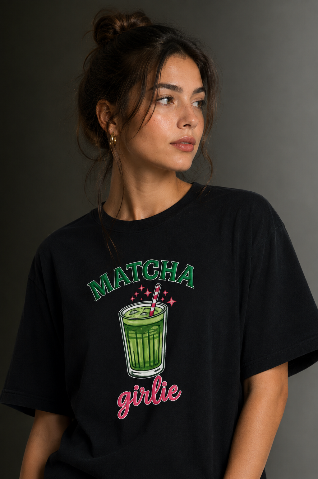 Women Drop Shoulder Front Printed T-Shirt | OUTPUFF