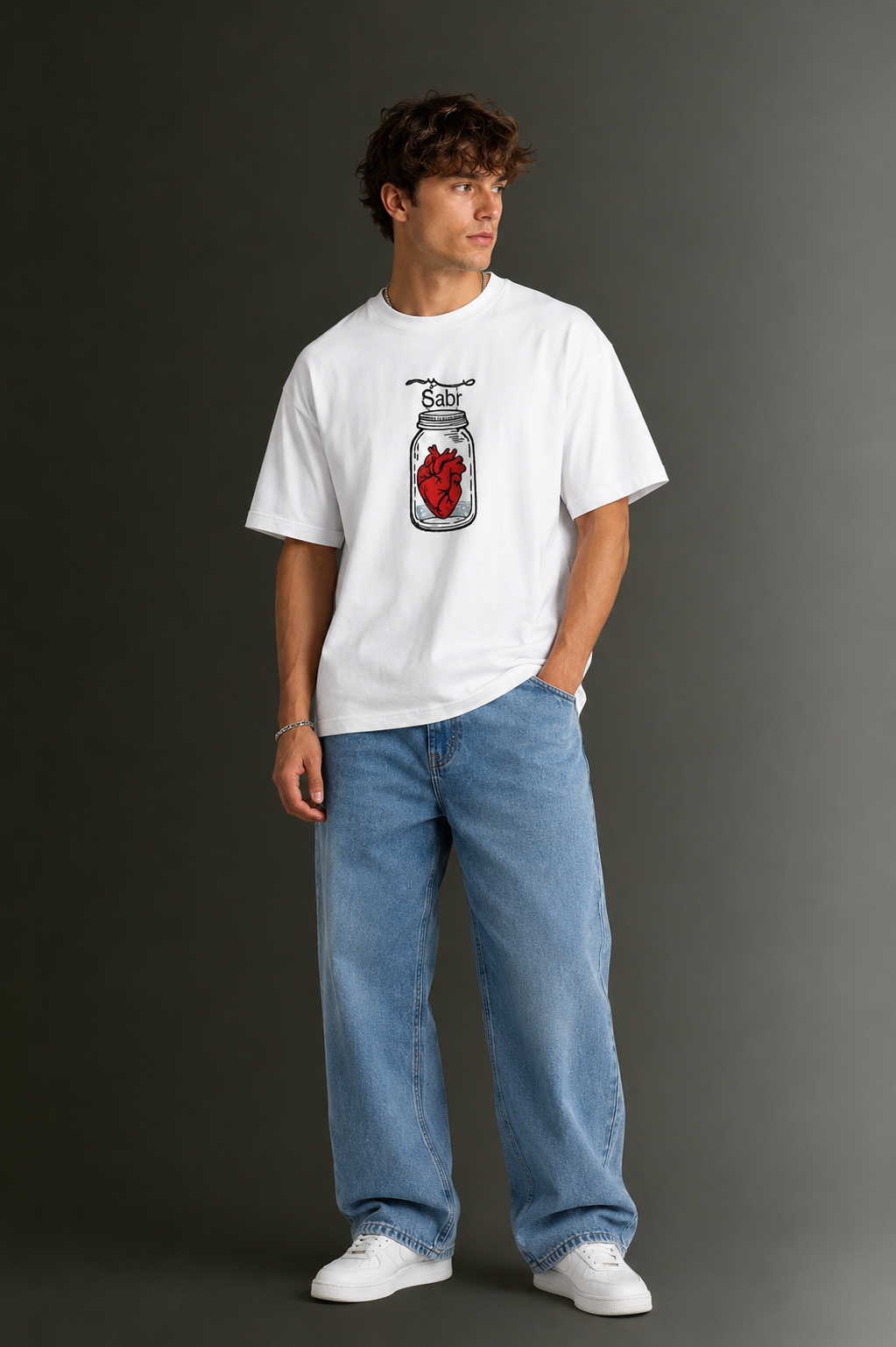 Men's Drop Shoulder Front Printed T-Shirt | Graphic Tee | OUTPUFF