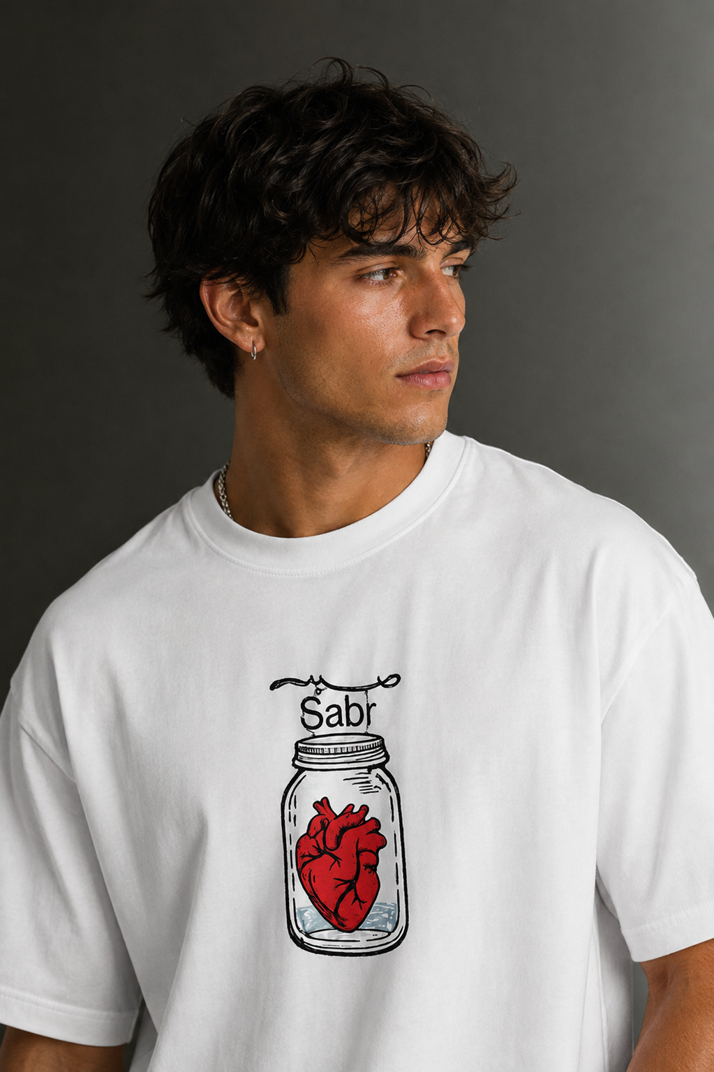 Men's Drop Shoulder Front Printed T-Shirt | Graphic Tee | OUTPUFF