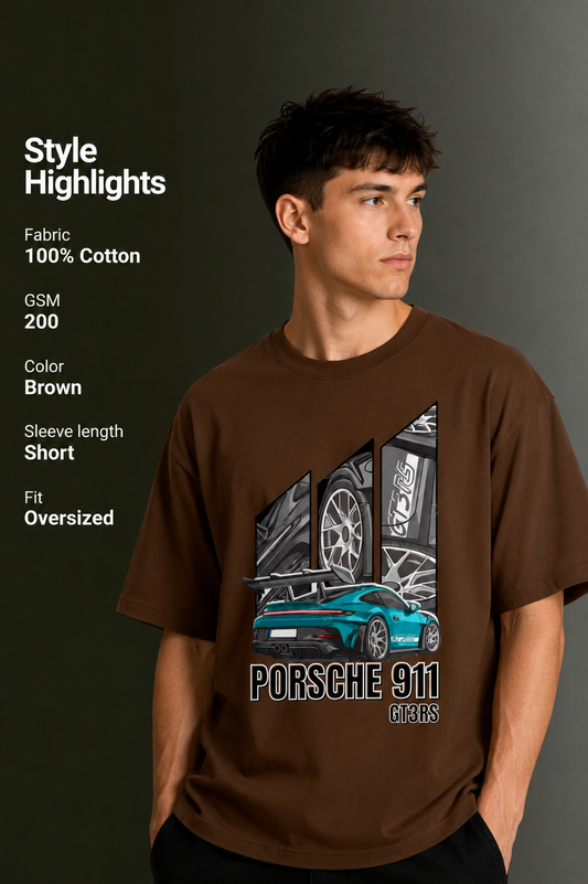 Men's Drop Shoulder Front Printed T-Shirt | Graphic Tee | OUTPUFF