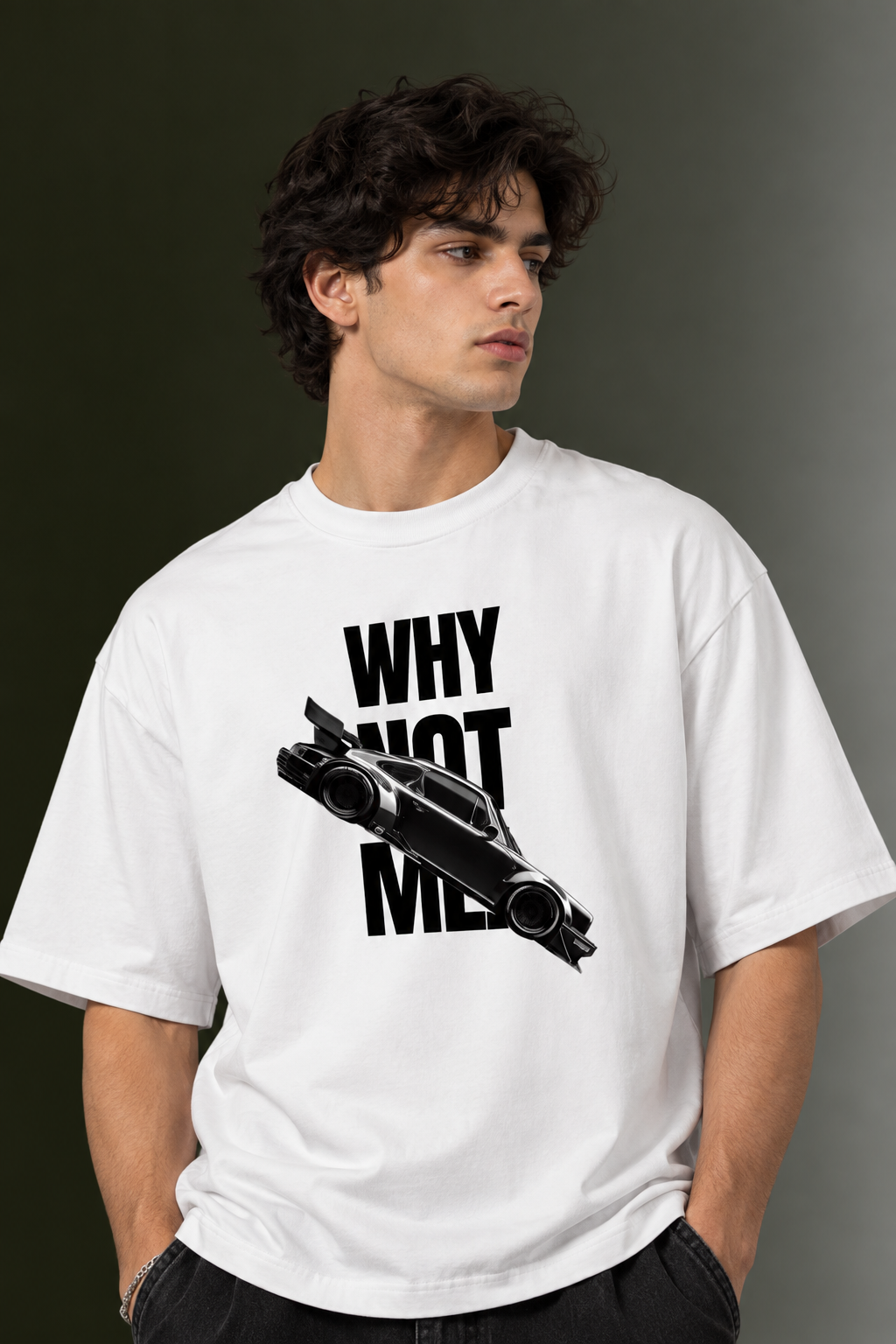 Men's Drop Shoulder Front Printed T-Shirt | Graphic Tee | OUTPUFF
