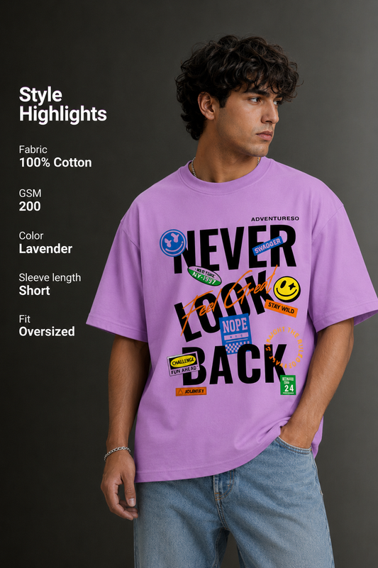 Men's Drop Shoulder Front Printed T-Shirt | Graphic Tee | OUTPUFF