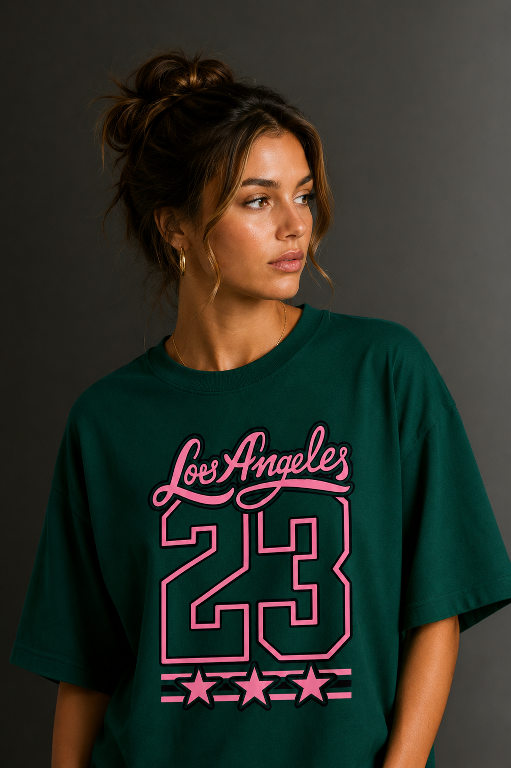 Women Drop Shoulder Front Printed T-Shirt | OUTPUFF