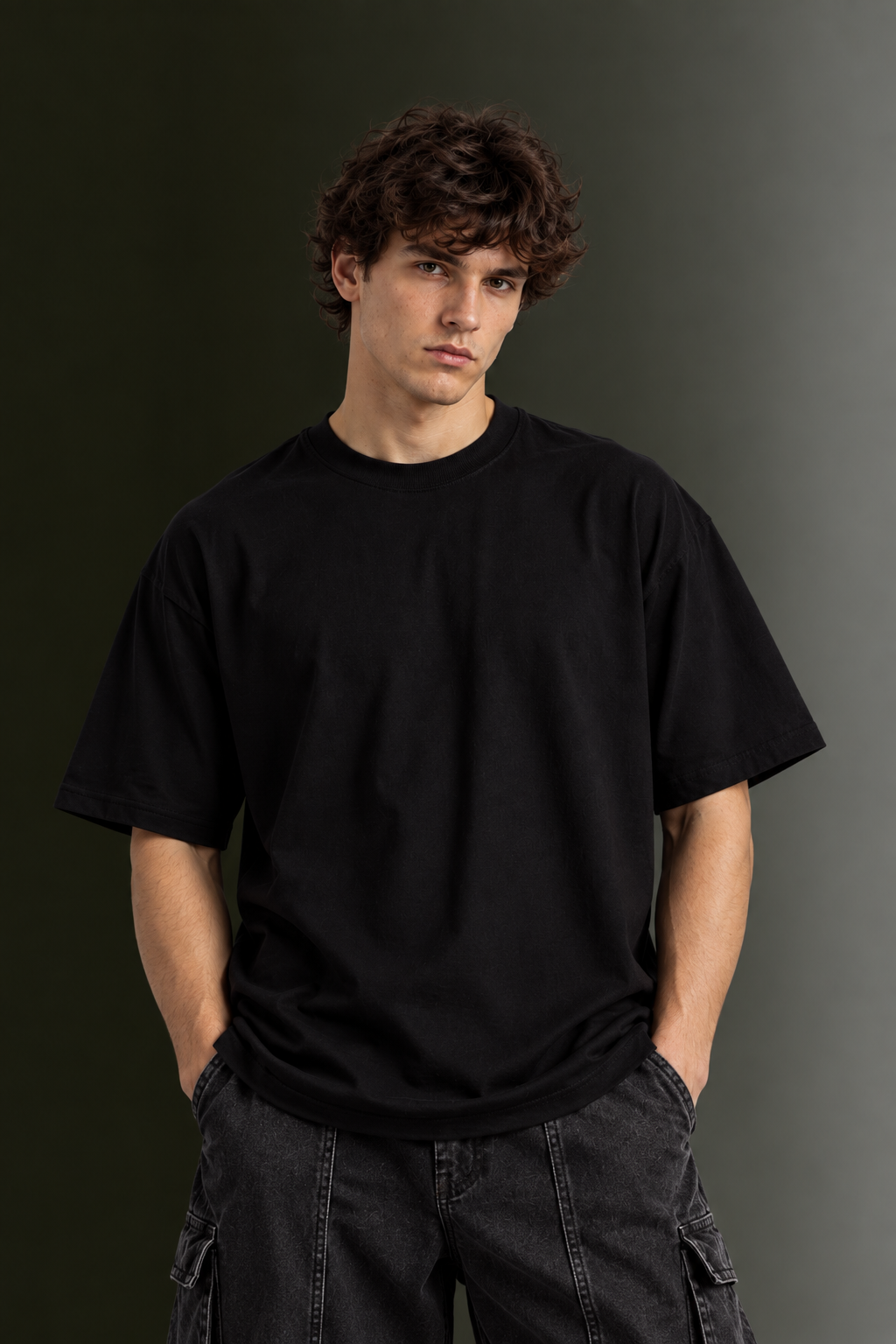 Men's Drop Shoulder Back Printed T-Shirt | Graphic Tee | OUTPUFF
