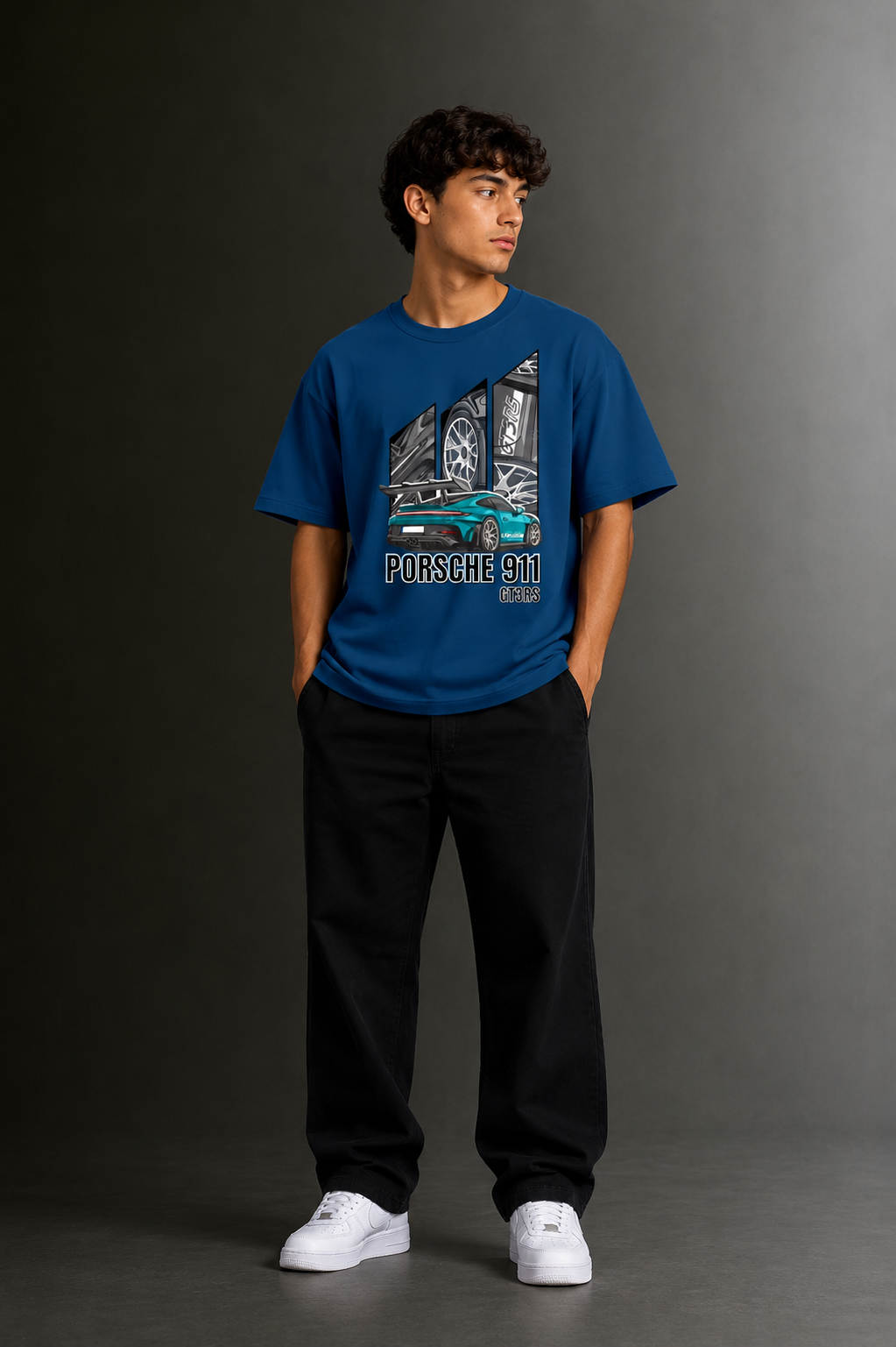 Men's Drop Shoulder Front Printed T-Shirt | Graphic Tee | OUTPUFF