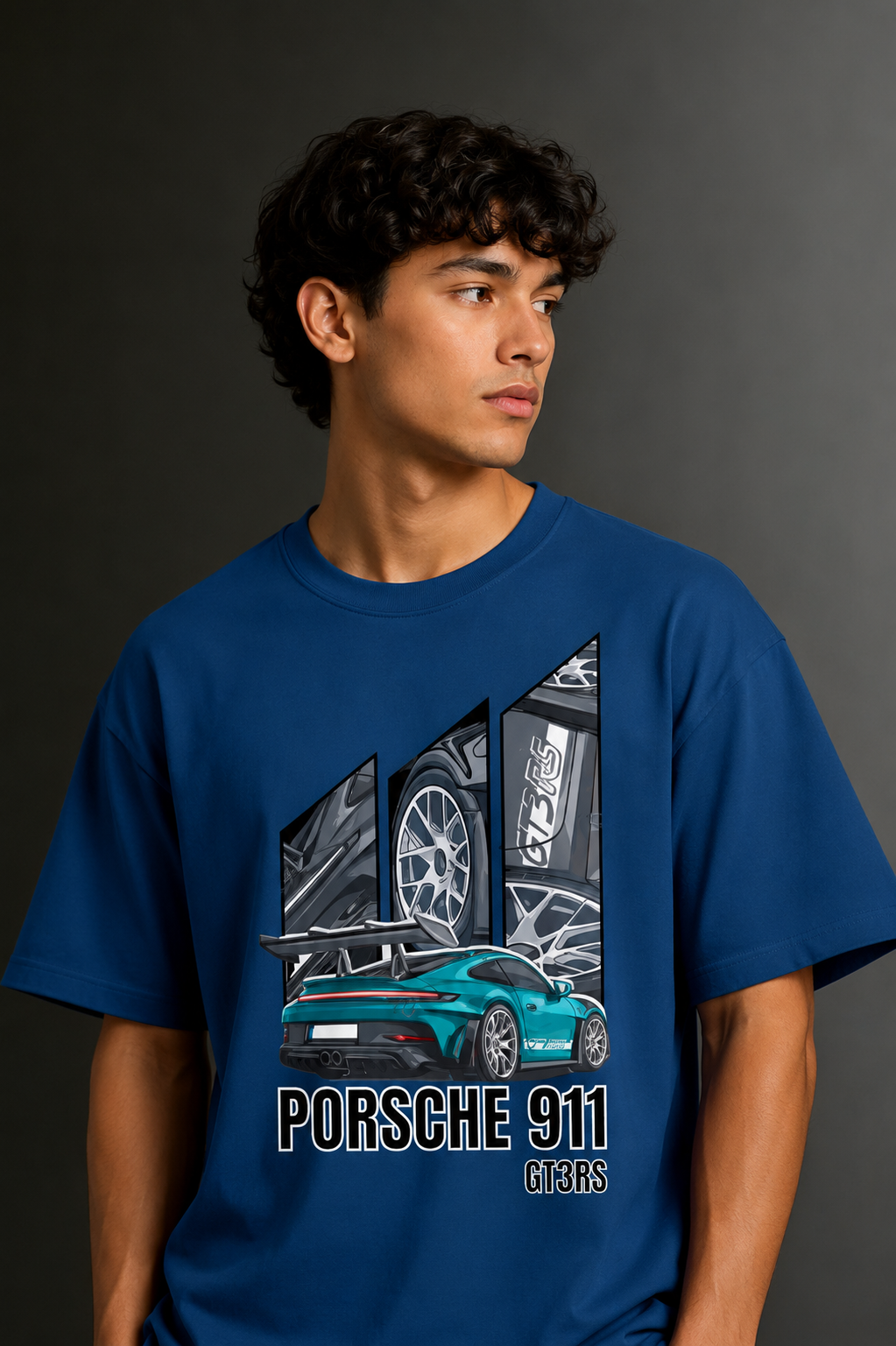Men's Drop Shoulder Front Printed T-Shirt | Graphic Tee | OUTPUFF