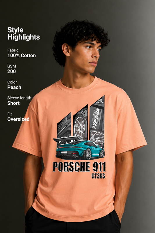 Men's Drop Shoulder Front Printed T-Shirt | Graphic Tee | OUTPUFF