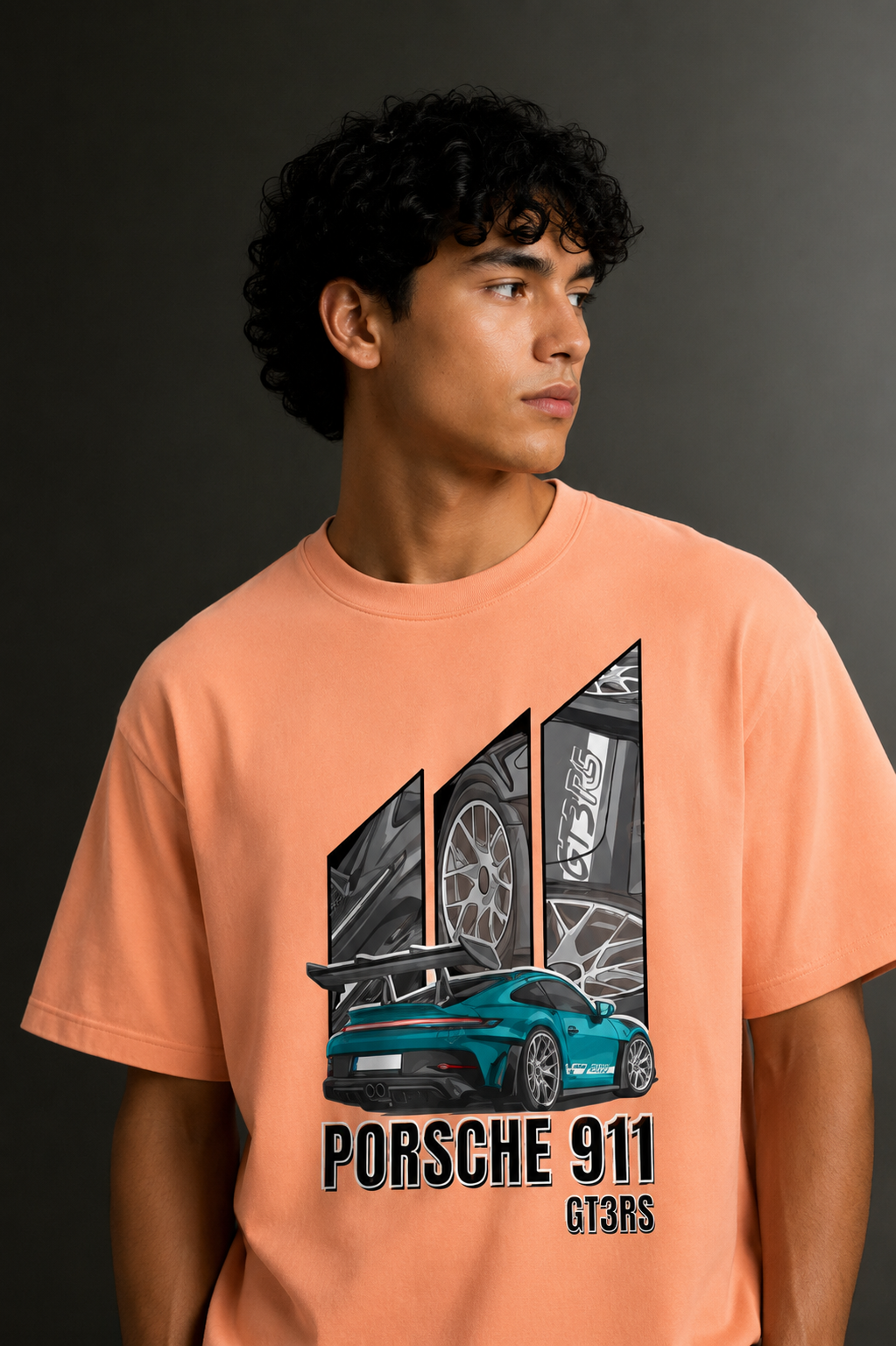 Men's Drop Shoulder Front Printed T-Shirt | Graphic Tee | OUTPUFF