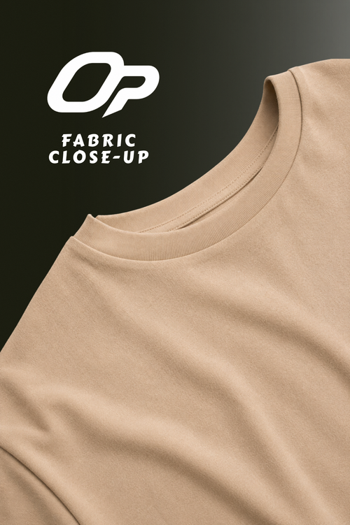 MENS DROP SHOULDER (BEIGE)