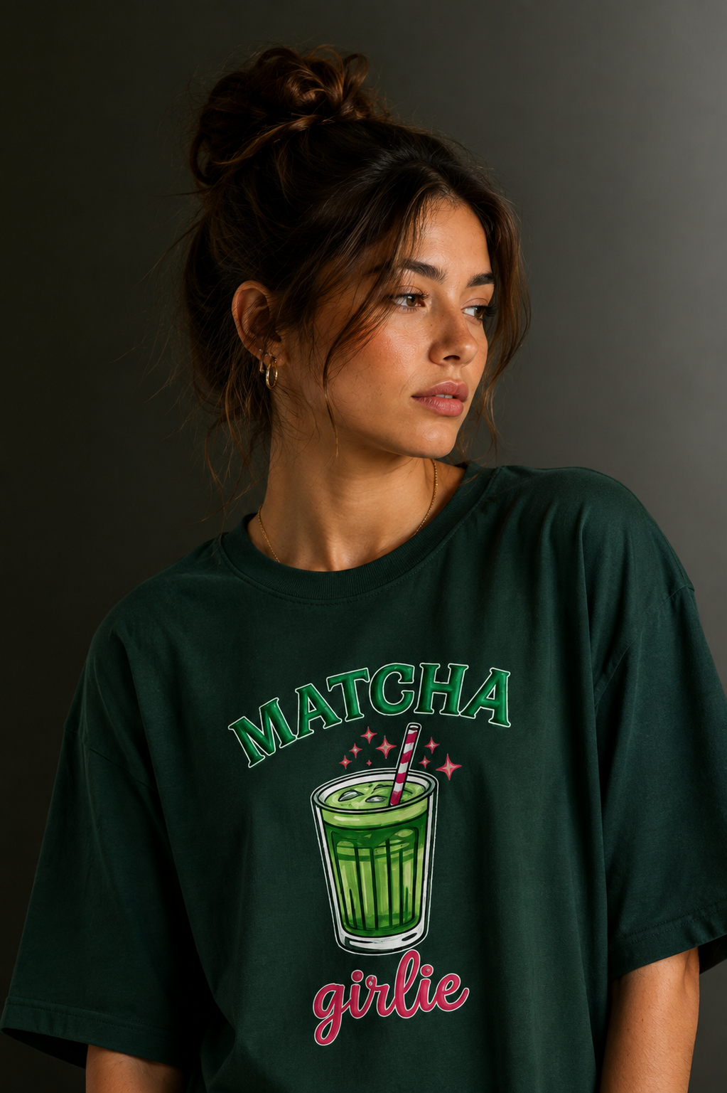 Women Drop Shoulder Front Printed T-Shirt | OUTPUFF