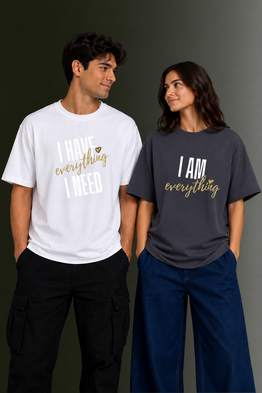 Matching Couple Printed T-Shirts | OUTPUFF